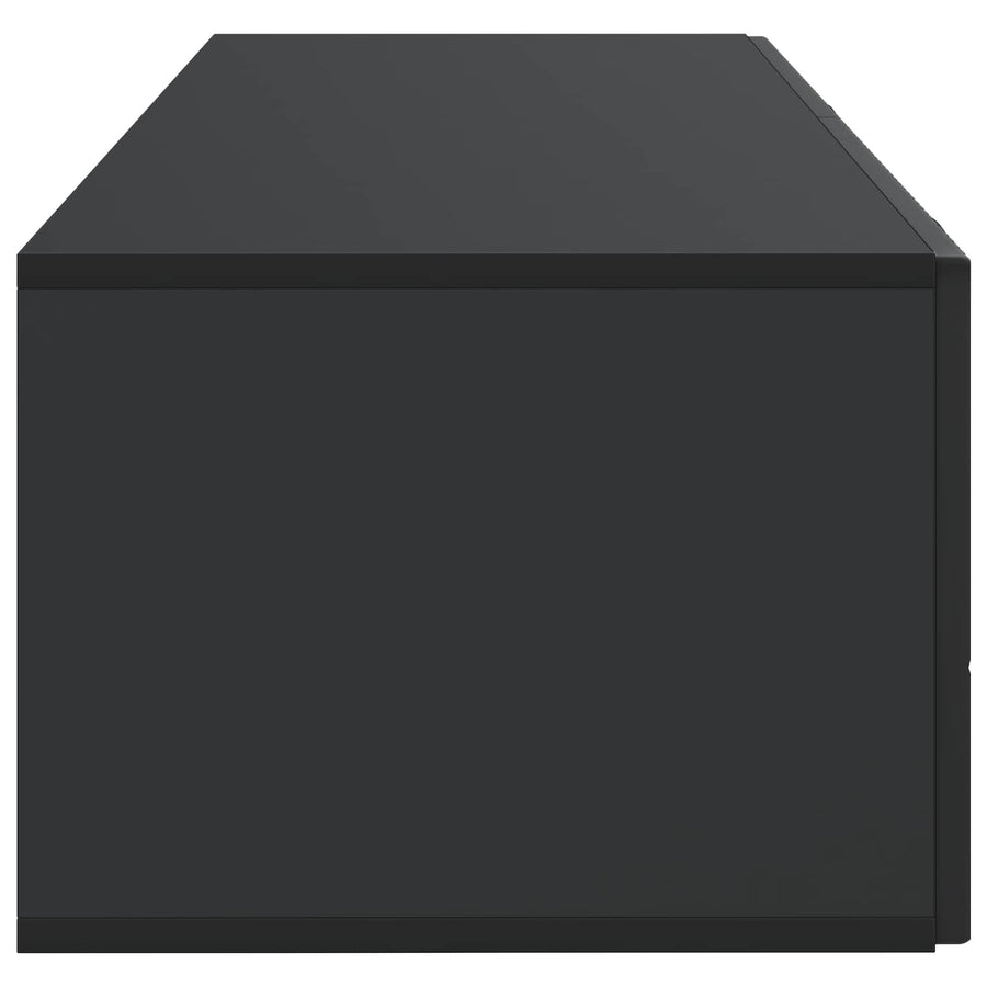Wandbeugel TV-kast Zwart 98 x 41 x 30 cm Bewerkt hout