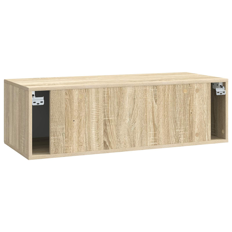 Wandbeugel TV-kast Sonoma Eiken 98 x 41 x 30 cm Bewerkt hout