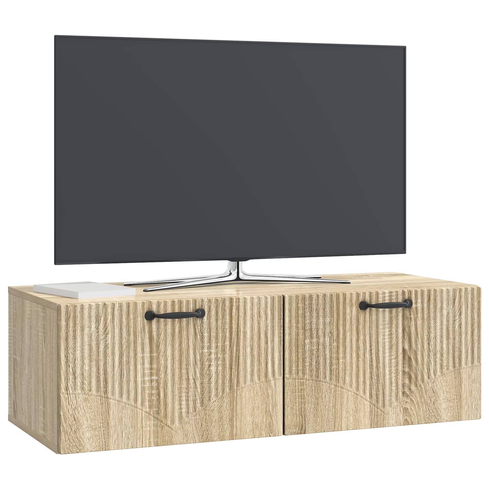 Wandbeugel TV-kast Sonoma Eiken 98 x 41 x 30 cm Bewerkt hout
