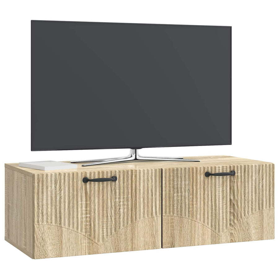 Wandbeugel TV-kast Sonoma Eiken 98 x 41 x 30 cm Bewerkt hout