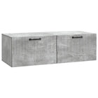TV-meubel 98x41x30 cm bewerkt hout betongrijs