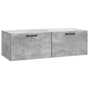 TV-meubel 98x41x30 cm bewerkt hout betongrijs