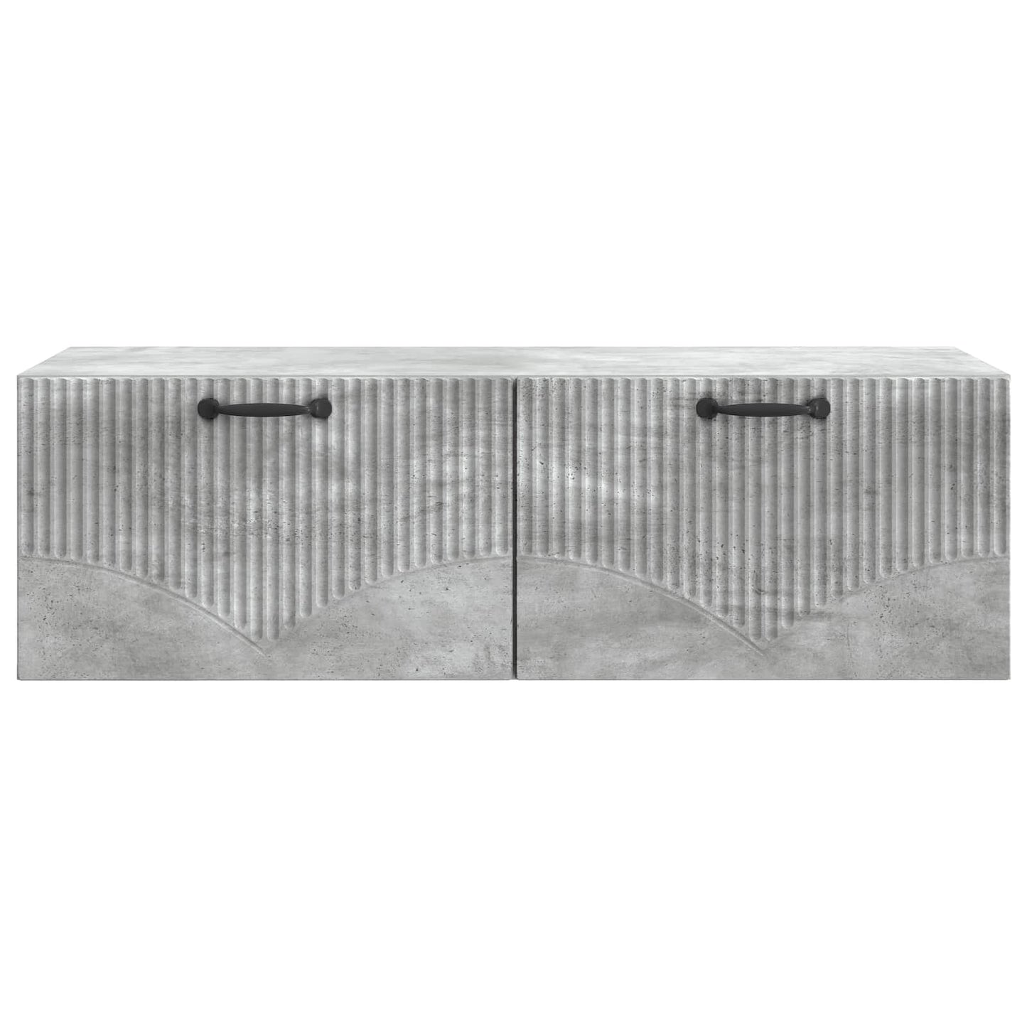 Wandbeugel TV-kast Betongrijs 98 x 41 x 30 cm Bewerkt hout