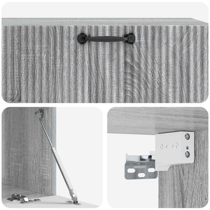 Wandbeugel TV-kast Grijs sonoma 98 x 41 x 30 cm Bewerkt hout