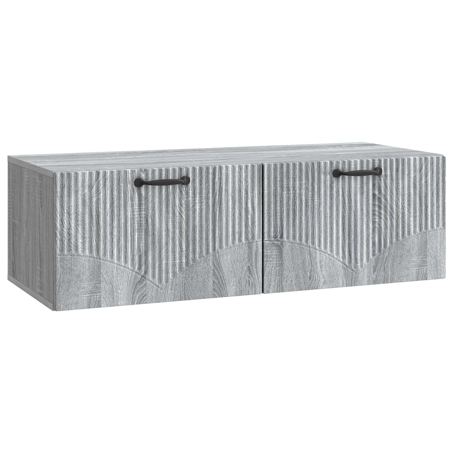 Wandbeugel TV-kast Grijs sonoma 98 x 41 x 30 cm Bewerkt hout