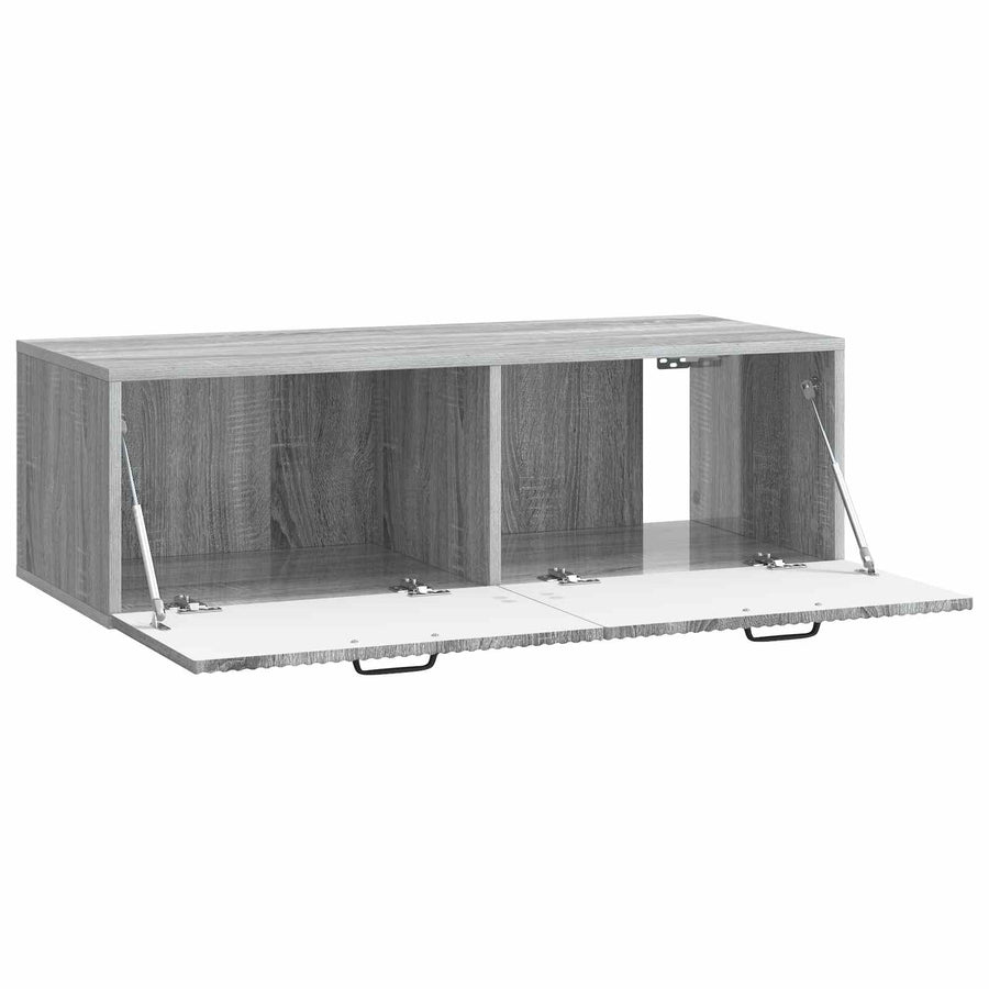 Wandbeugel TV-kast Grijs sonoma 98 x 41 x 30 cm Bewerkt hout
