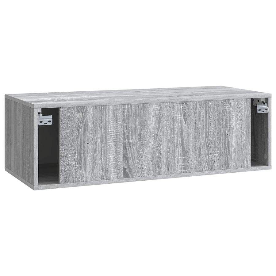 Wandbeugel TV-kast Grijs sonoma 98 x 41 x 30 cm Bewerkt hout