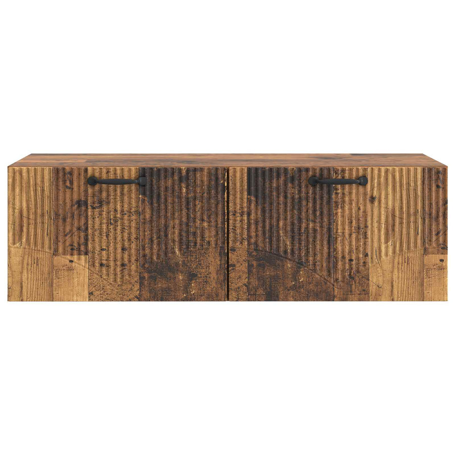 Wandbeugel TV-kast Oud hout 98 x 41 x 30 cm Bewerkt hout