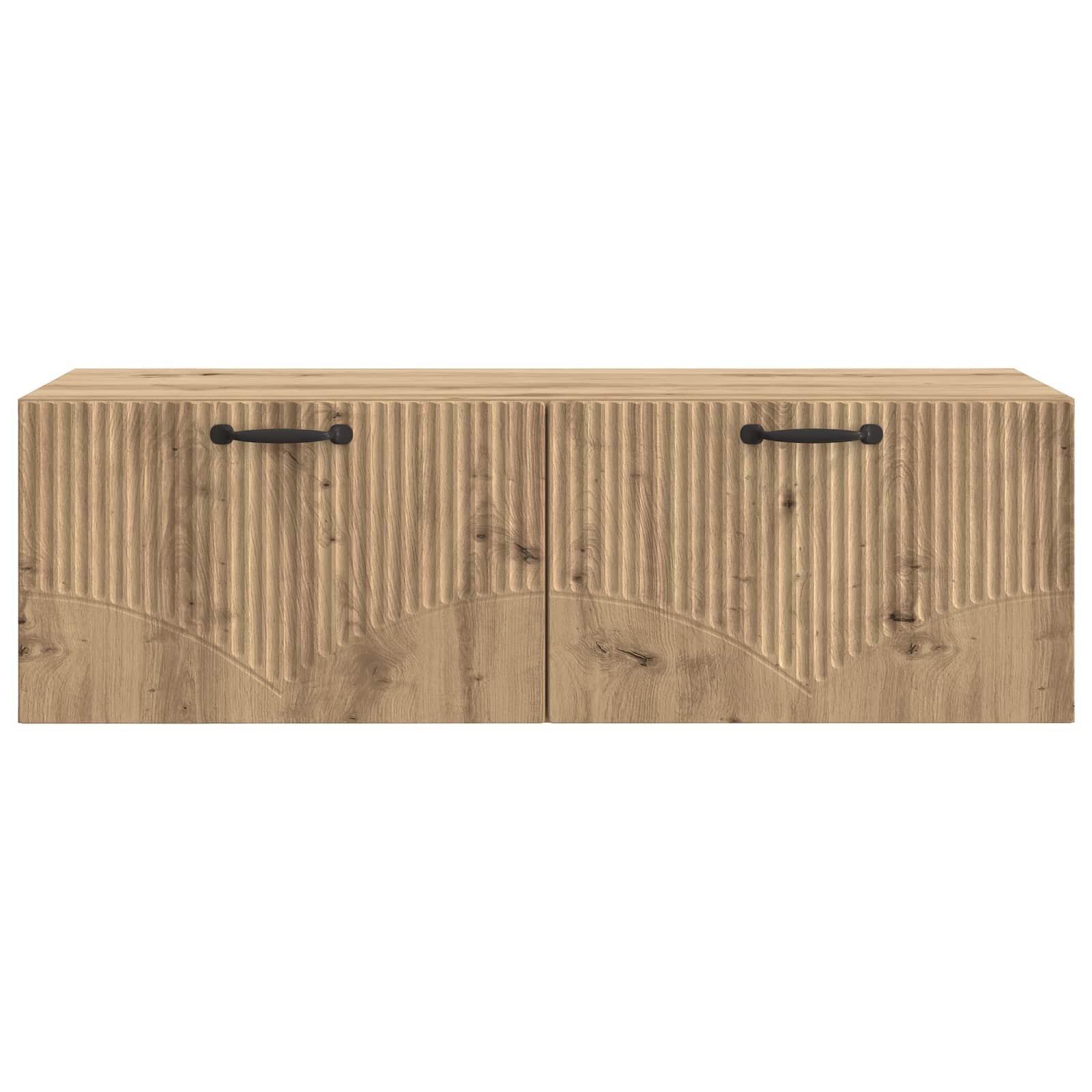 Wandbeugel TV-kast Artisanaal eiken 98 x 41 x 30 cm
