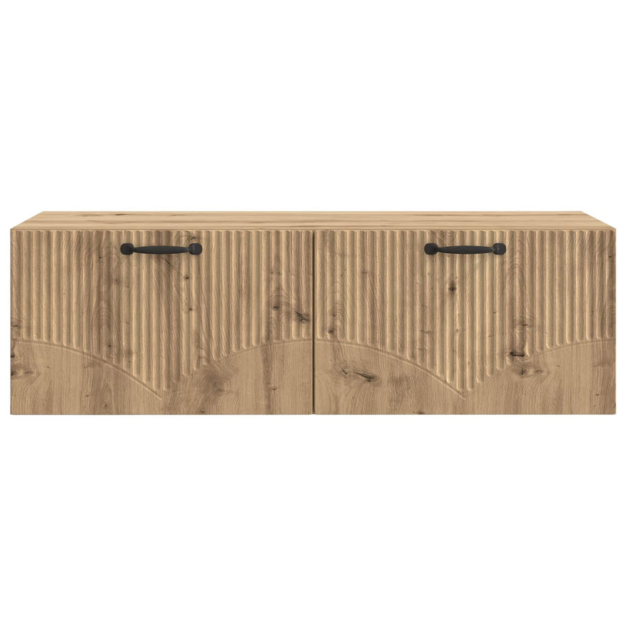 Wandbeugel TV-kast Artisanaal eiken 98 x 41 x 30 cm