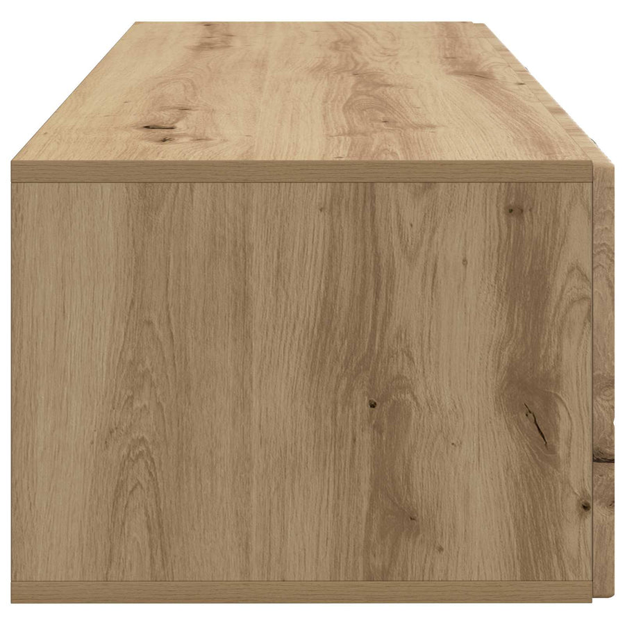 Wandbeugel TV-kast Artisanaal eiken 98 x 41 x 30 cm
