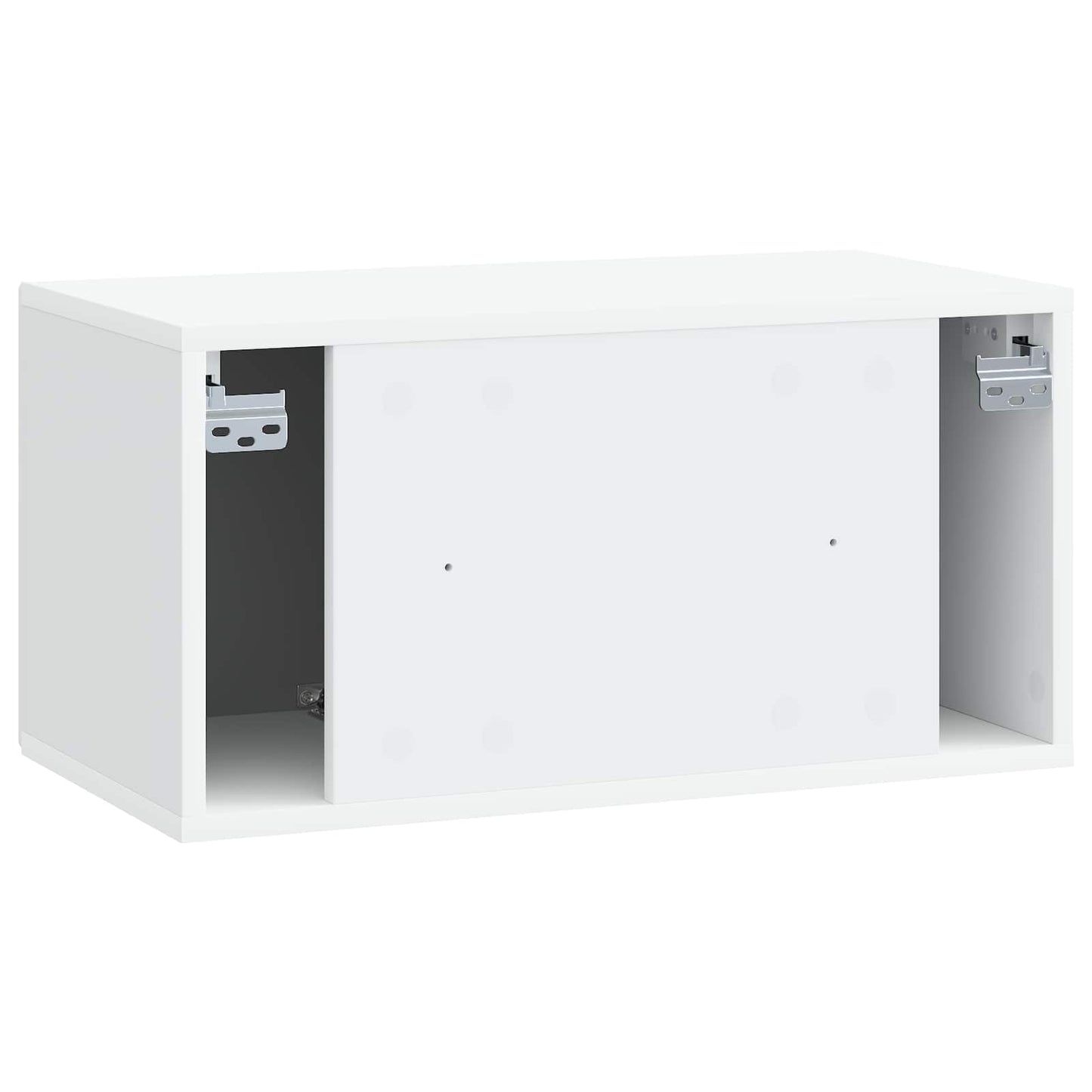 Wandbeugel TV-kast Wit 59,5 x 31 x 30 cm Bewerkt hout