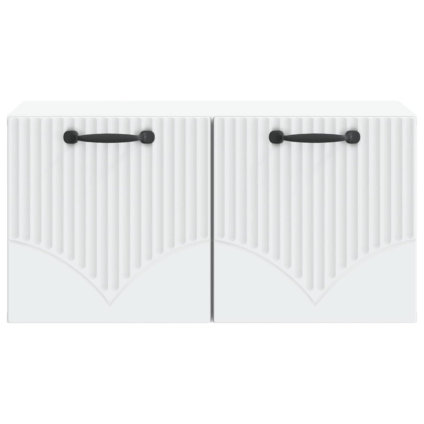 Wandbeugel TV-kast Wit 59,5 x 31 x 30 cm Bewerkt hout