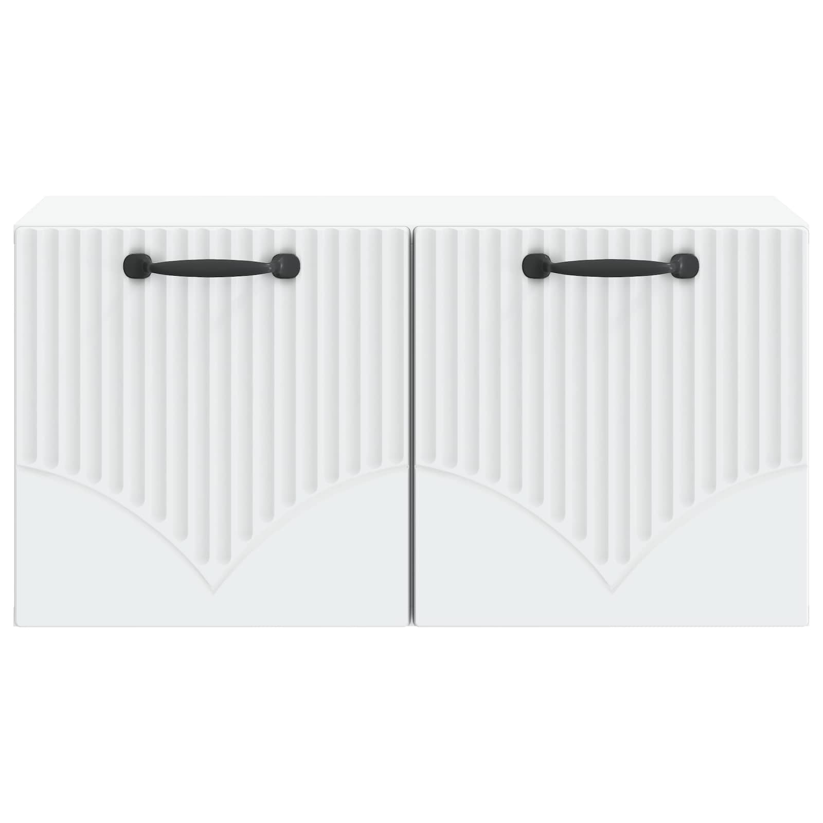 Wandbeugel TV-kast Wit 59,5 x 31 x 30 cm Bewerkt hout