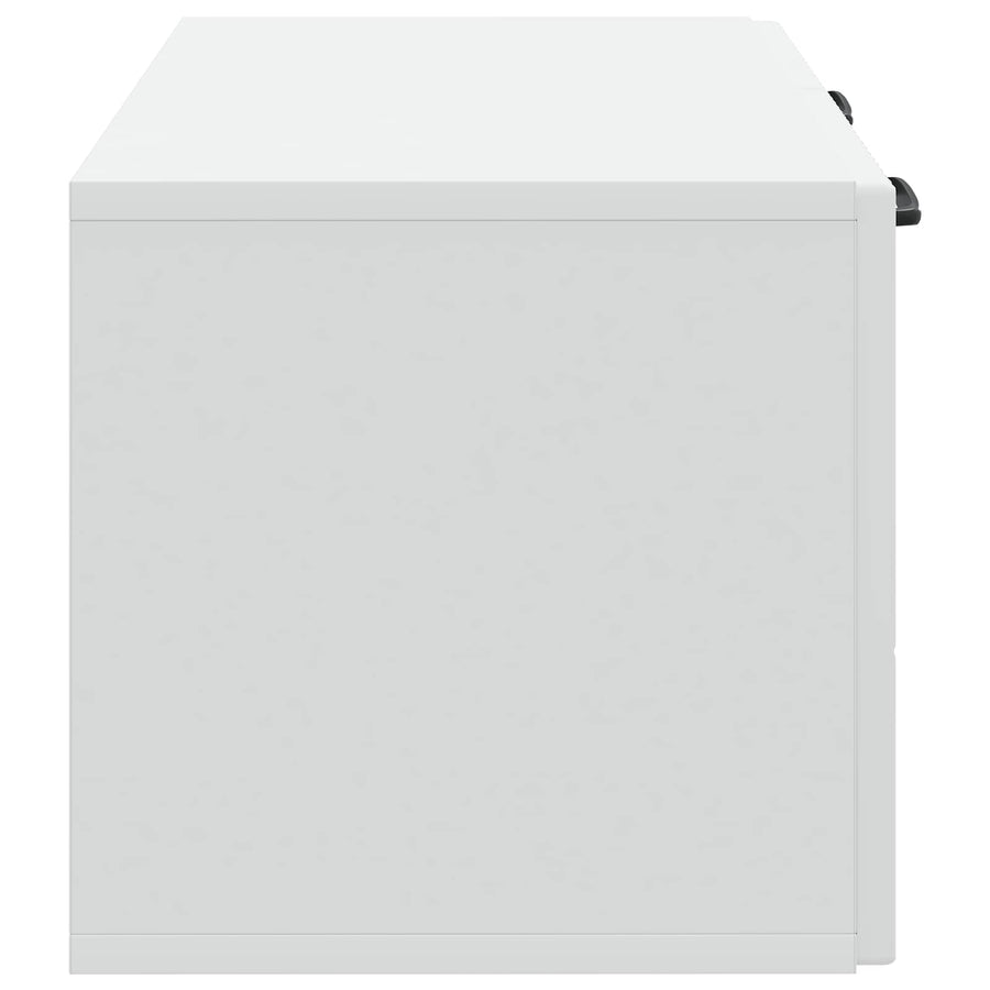 Wandbeugel TV-kast Wit 59,5 x 31 x 30 cm Bewerkt hout