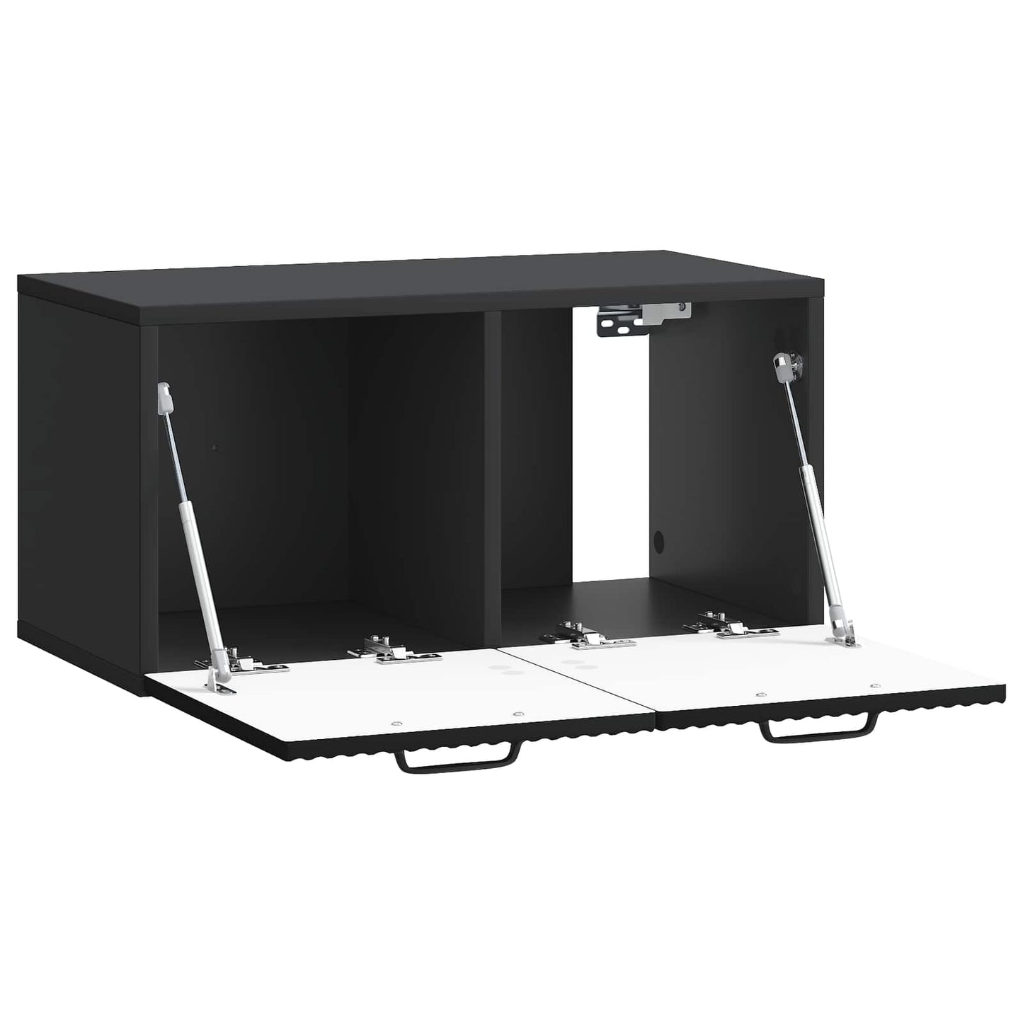 Wandbeugel TV-kast Zwart 59,5 x 31 x 30 cm Bewerkt hout