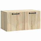 Wandkast 59,5x31x30 cm bewerkt hout sonoma eiken
