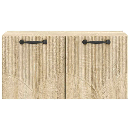 Wandbeugel TV-kast Sonoma Eiken 59,5 x 31 x 30 cm Bewerkt hout