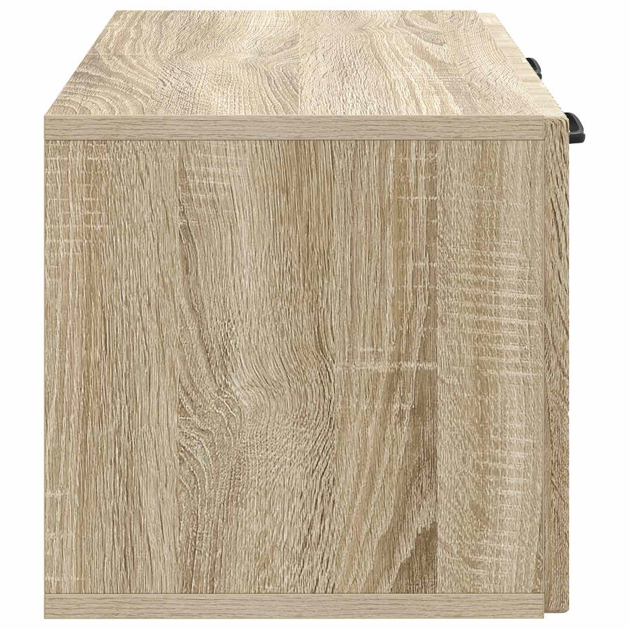 Wandbeugel TV-kast Sonoma Eiken 59,5 x 31 x 30 cm Bewerkt hout