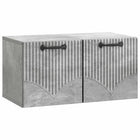 Tv-meubel 59,5x31x30 cm betongrijs bewerkt hout