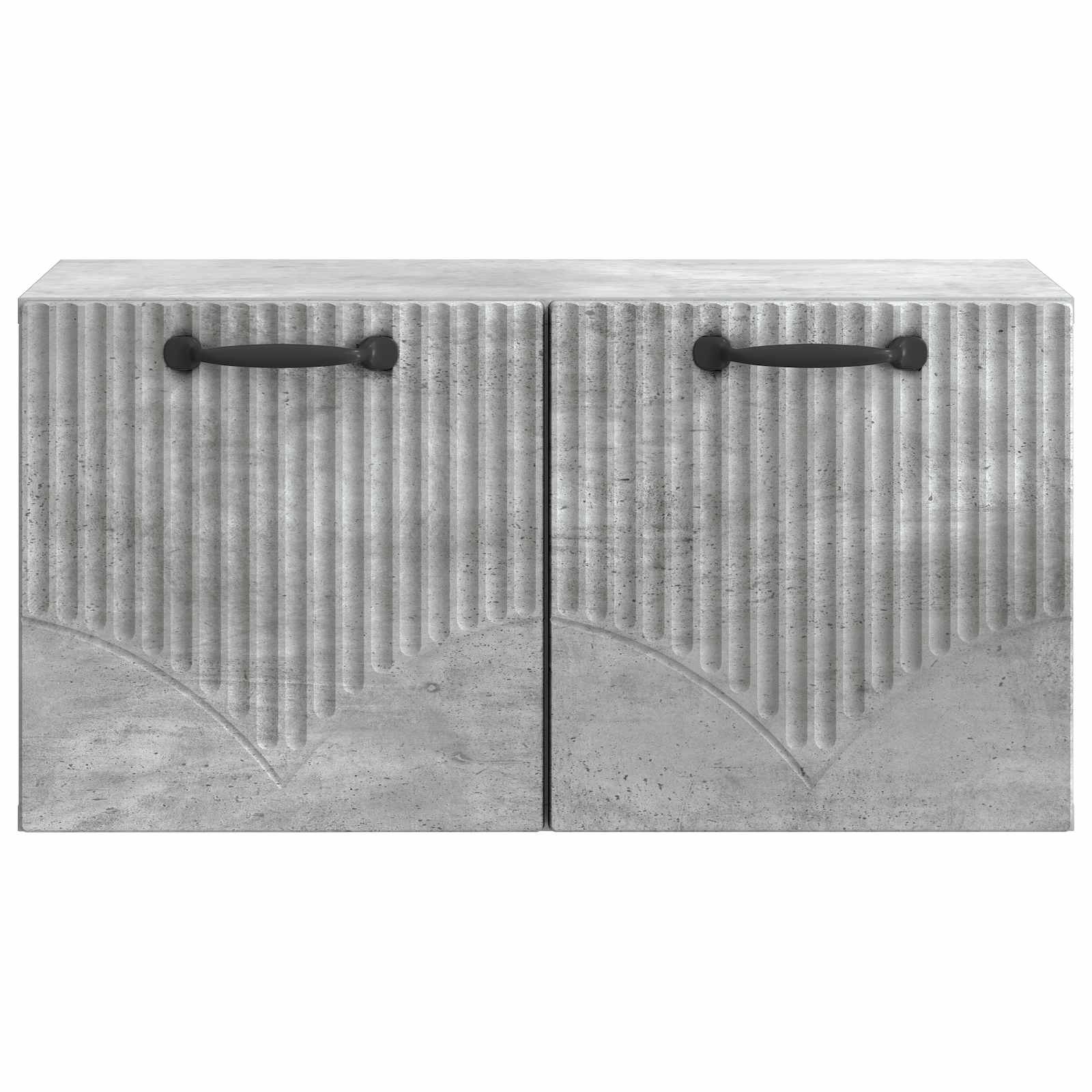 Wandbeugel TV-kast Betongrijs 59,5 x 31 x 30 cm Bewerkt hout