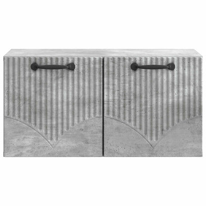 Wandbeugel TV-kast Betongrijs 59,5 x 31 x 30 cm Bewerkt hout