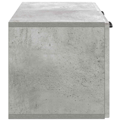 Wandbeugel TV-kast Betongrijs 59,5 x 31 x 30 cm Bewerkt hout