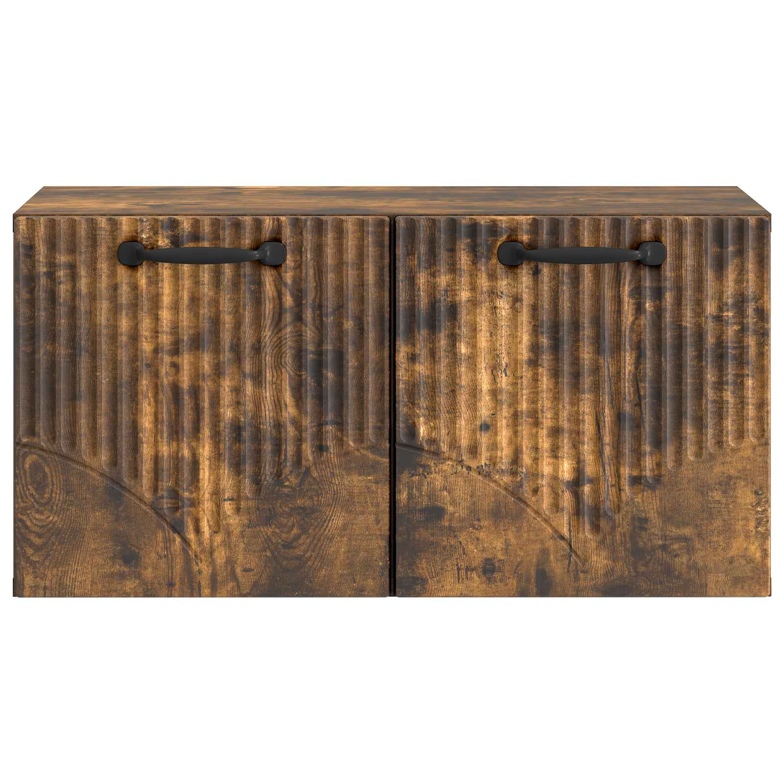 Wandbeugel TV-kast Gerookt eiken 59,5 x 31 x 30 cm Bewerkt hout