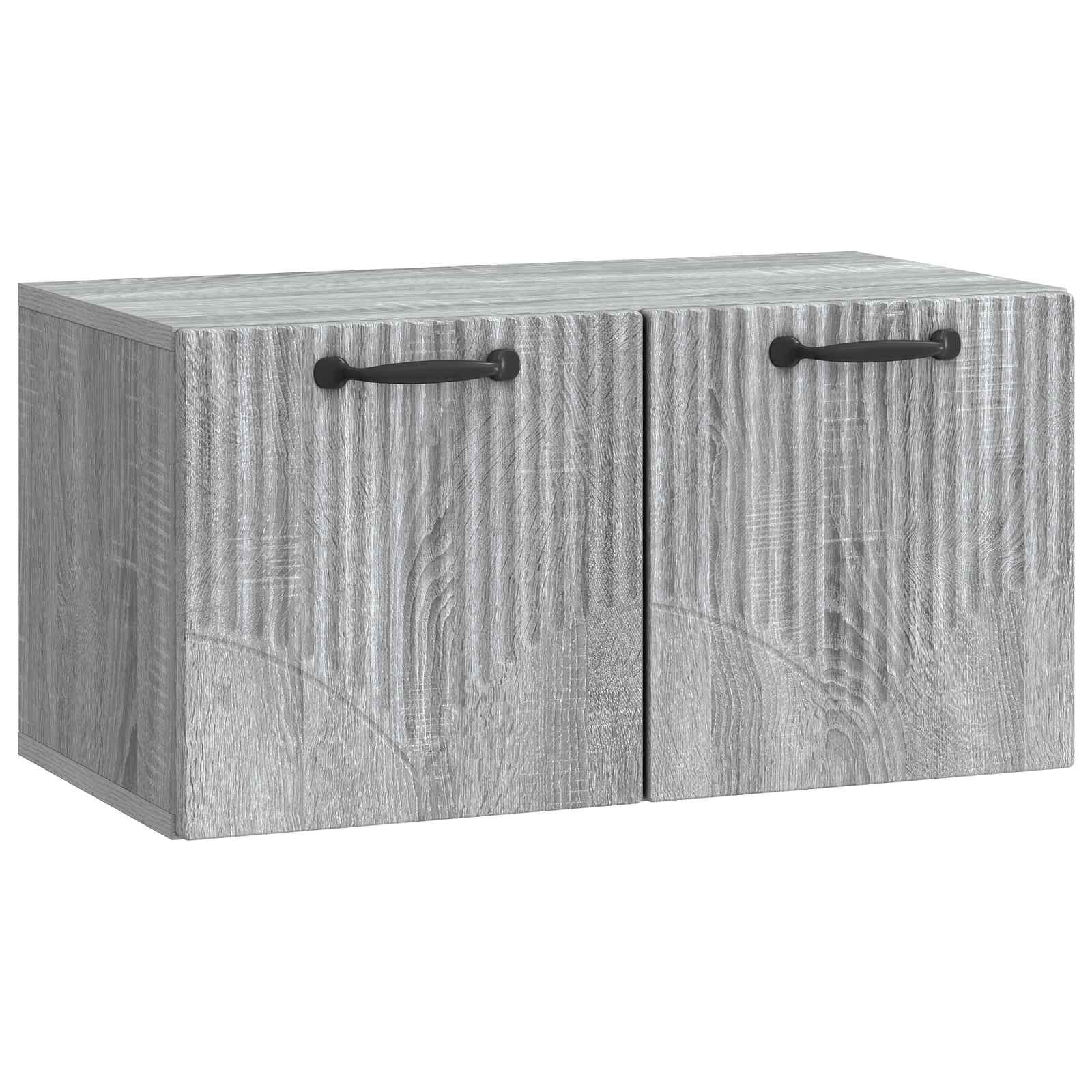 Wandbeugel TV-kast Grijs sonoma 59,5 x 31 x 30 cm Bewerkt hout