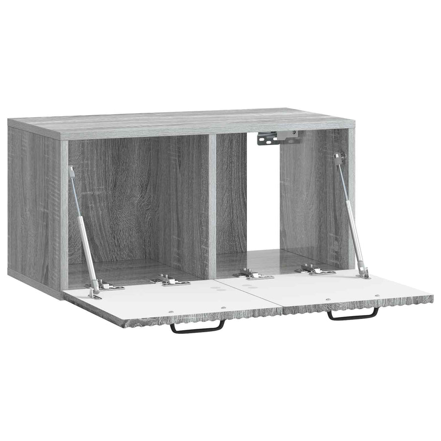 Wandbeugel TV-kast Grijs sonoma 59,5 x 31 x 30 cm Bewerkt hout