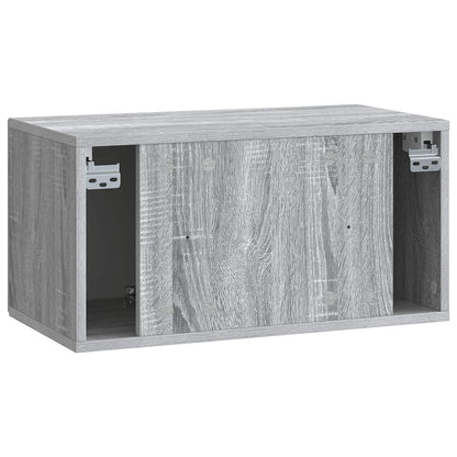 Wandbeugel TV-kast Grijs sonoma 59,5 x 31 x 30 cm Bewerkt hout