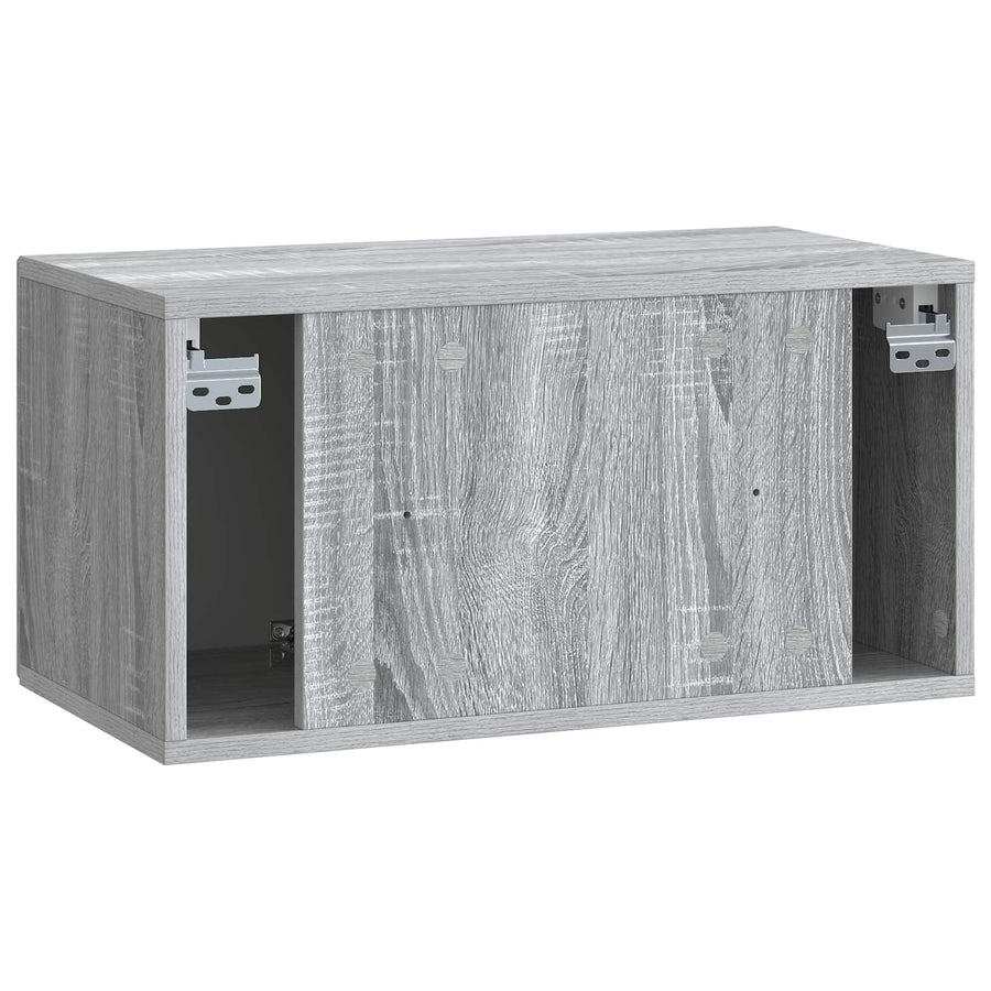 Wandbeugel TV-kast Grijs sonoma 59,5 x 31 x 30 cm Bewerkt hout