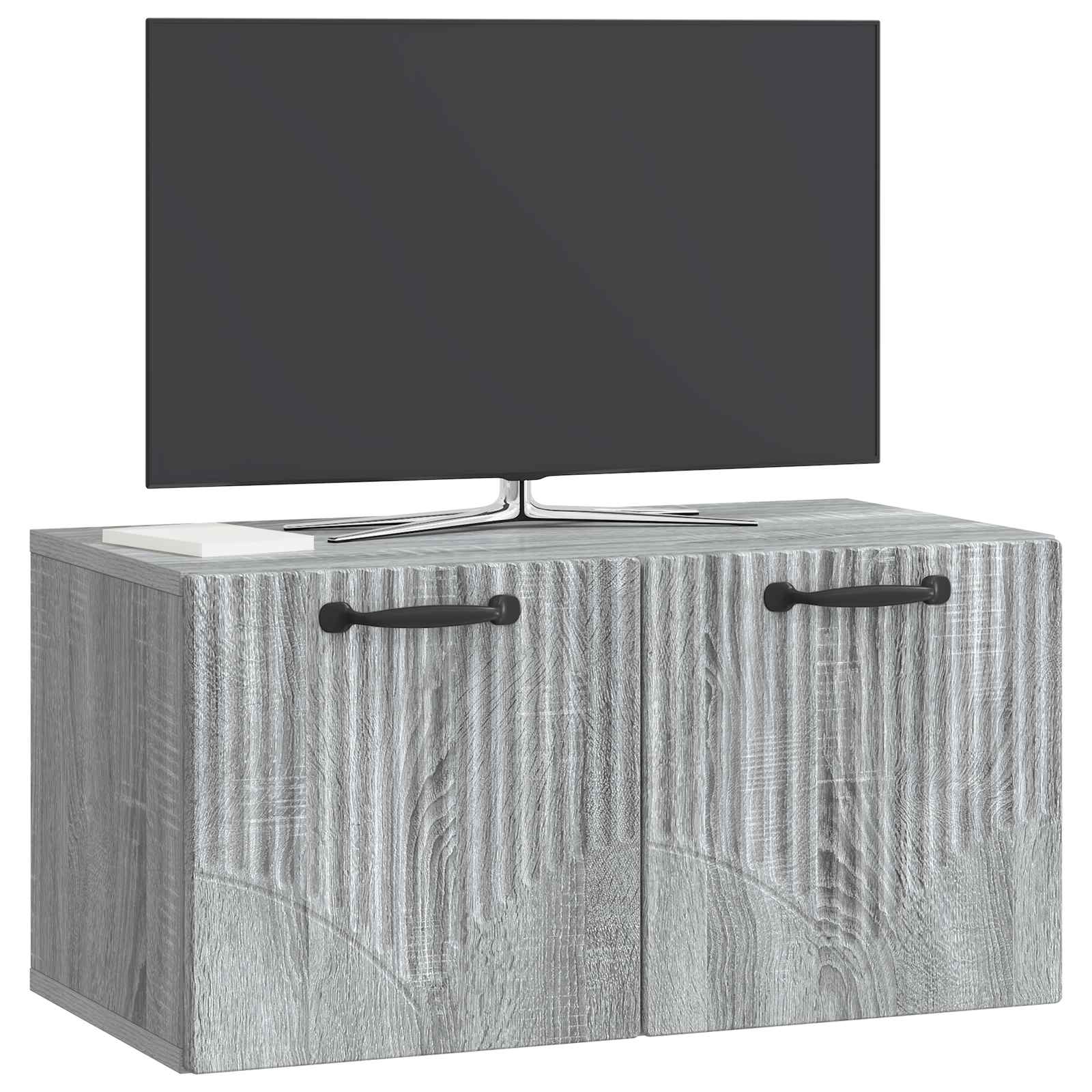 Wandbeugel TV-kast Grijs sonoma 59,5 x 31 x 30 cm Bewerkt hout