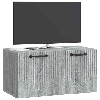 Wandbeugel TV-kast Grijs sonoma 59,5 x 31 x 30 cm Bewerkt hout