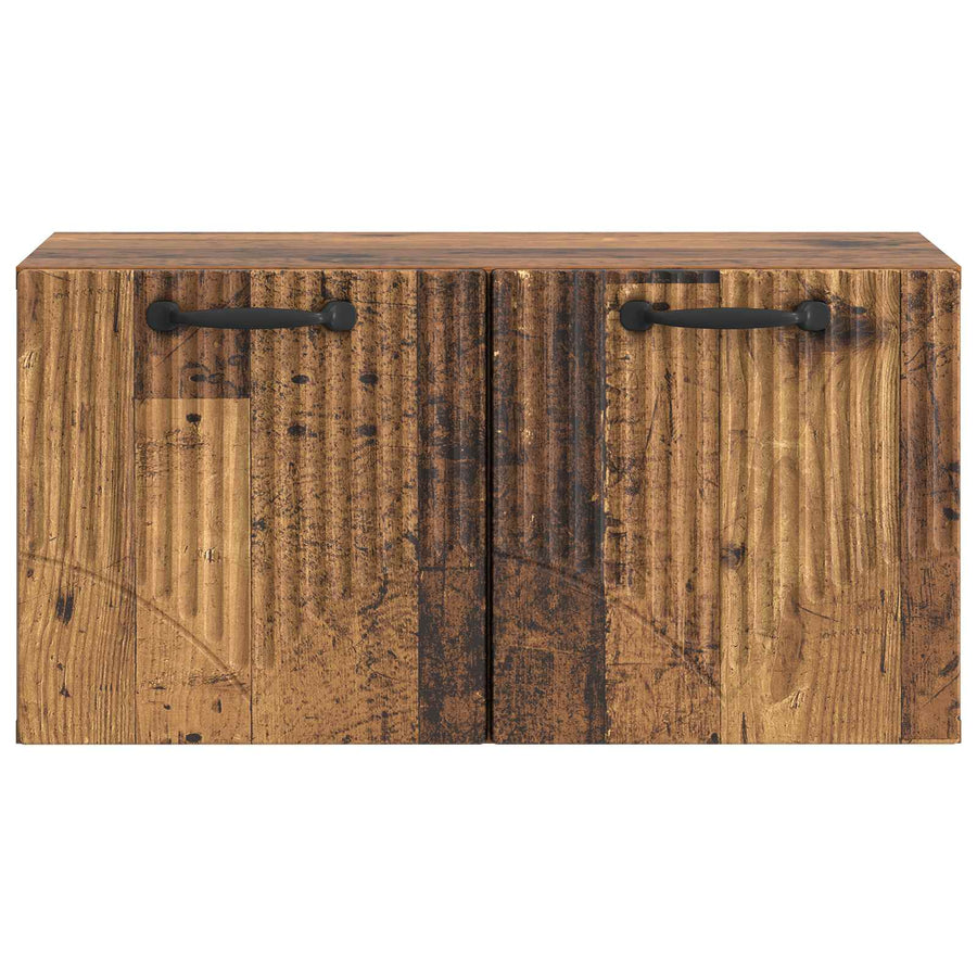 Wandbeugel TV-kast Oud hout 59,5 x 31 x 30 cm Bewerkt hout