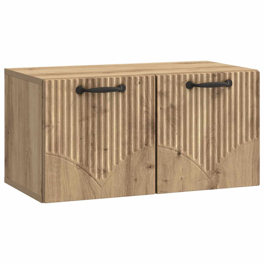 Wandbeugel TV-kast Artisanaal eiken 59,5 x 31 x 30 cm