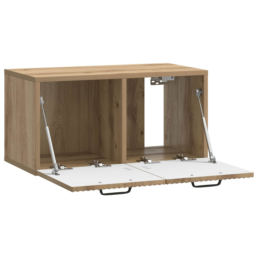 Wandbeugel TV-kast Artisanaal eiken 59,5 x 31 x 30 cm