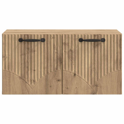 Wandbeugel TV-kast Artisanaal eiken 59,5 x 31 x 30 cm
