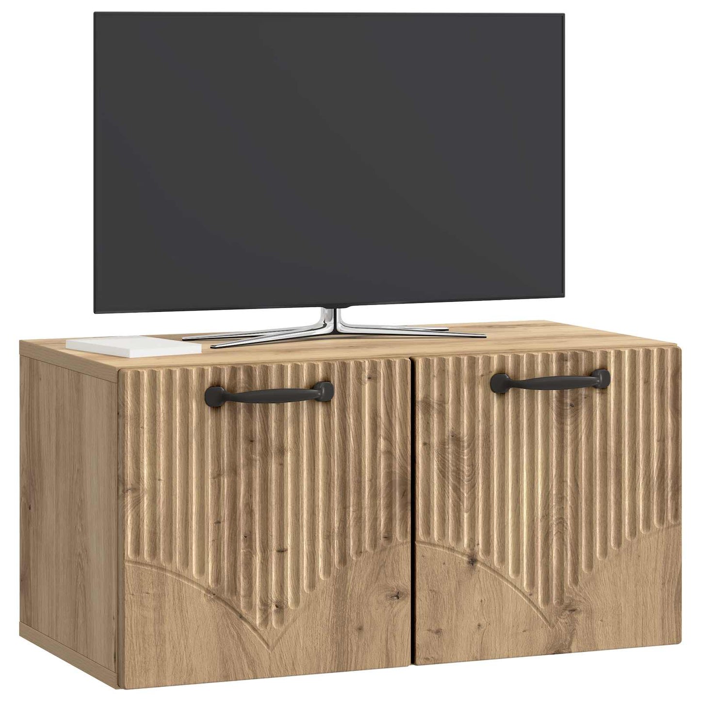 Wandbeugel TV-kast Artisanaal eiken 59,5 x 31 x 30 cm