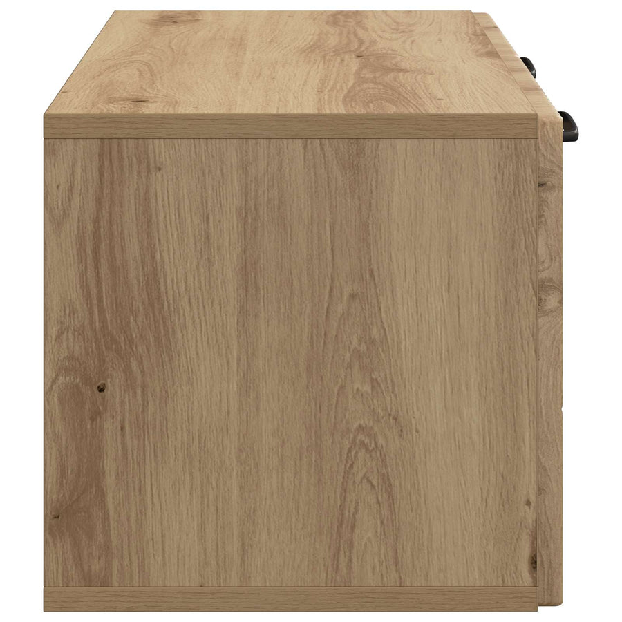 Wandbeugel TV-kast Artisanaal eiken 59,5 x 31 x 30 cm