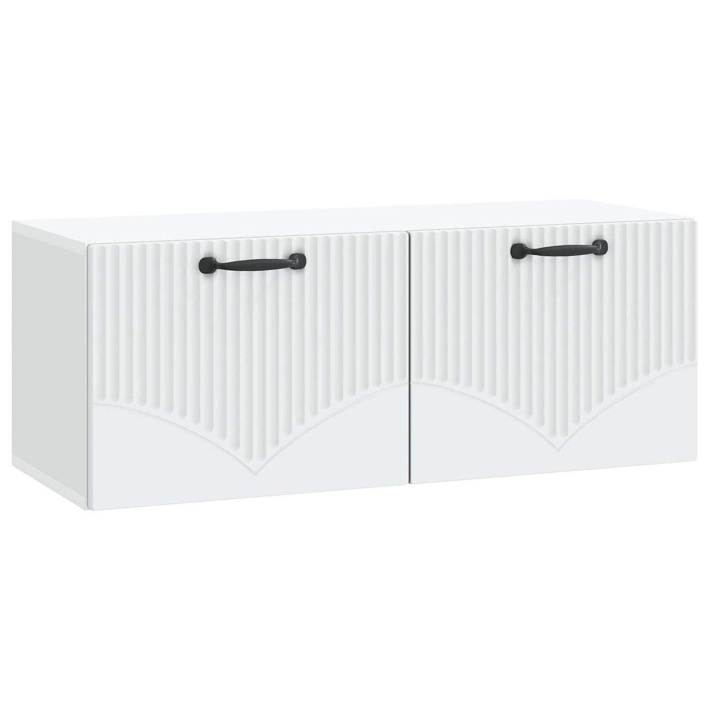 Wandbeugel TV-kast Wit 78,5 x 31 x 30 cm Bewerkt hout