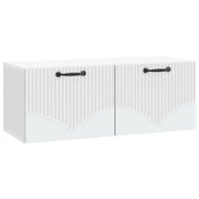 TV-kast wandmontage 78,5x31x30 cm bewerkt hout wit