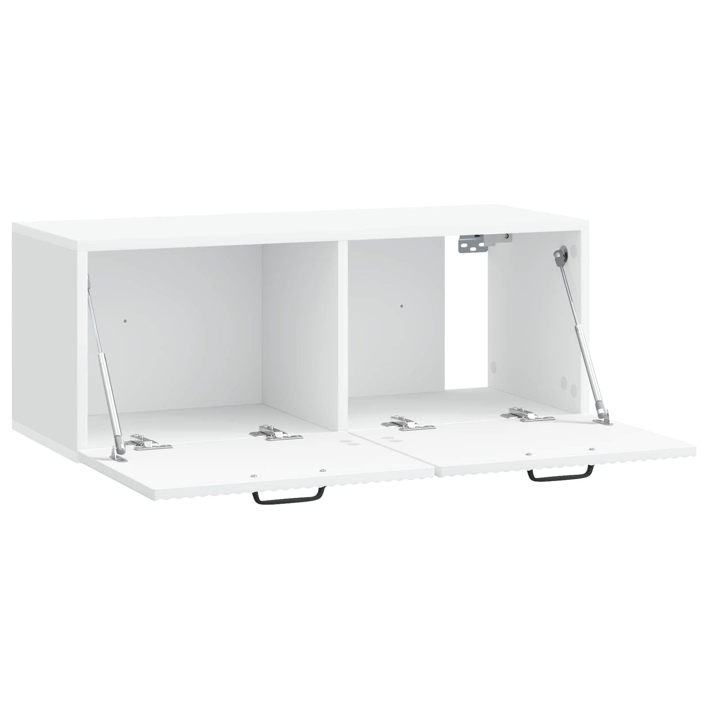 Wandbeugel TV-kast Wit 78,5 x 31 x 30 cm Bewerkt hout