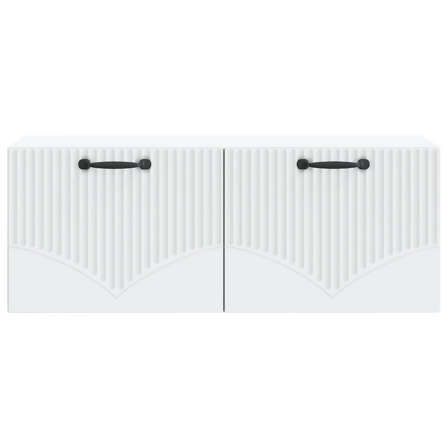 Wandbeugel TV-kast Wit 78,5 x 31 x 30 cm Bewerkt hout