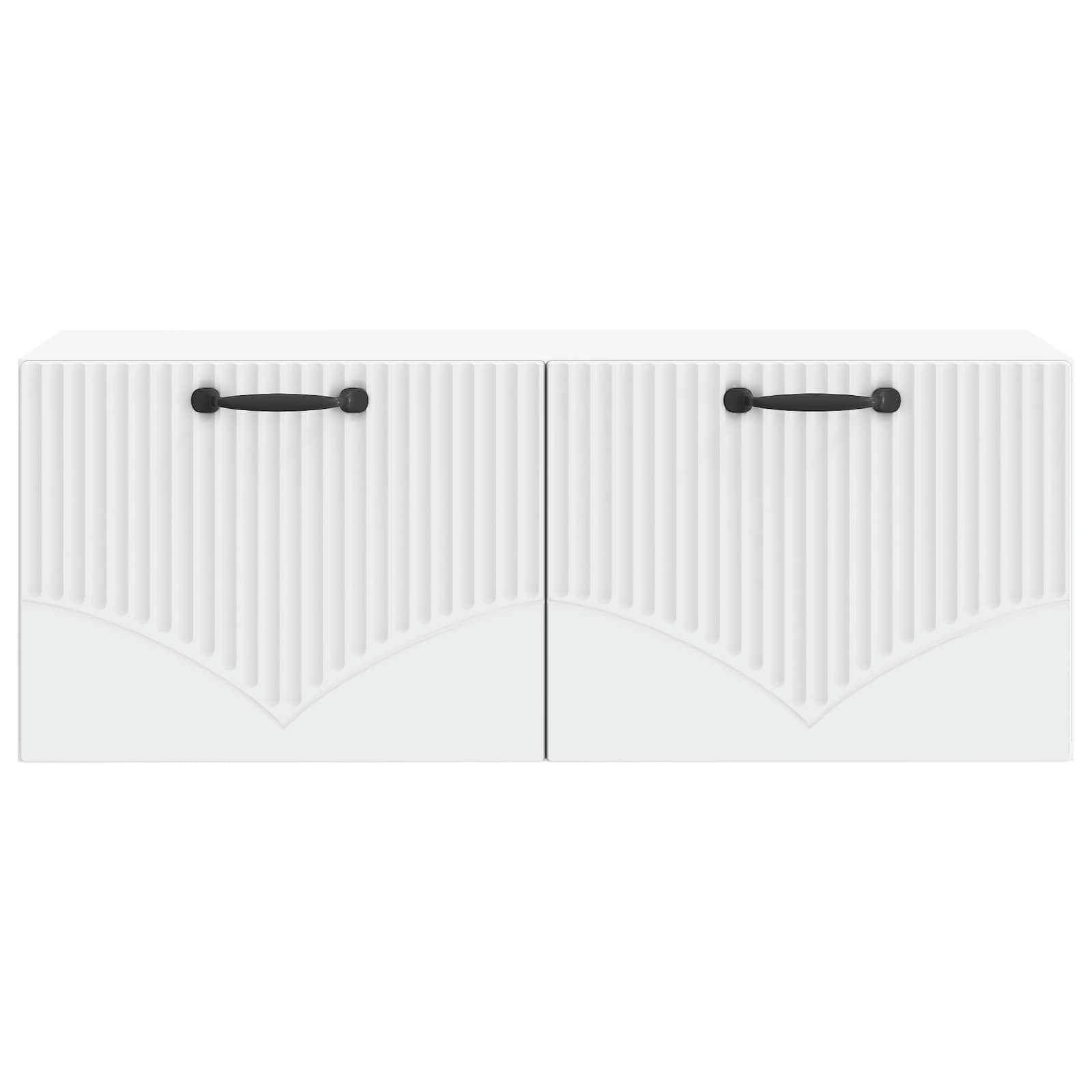 Wandbeugel TV-kast Wit 78,5 x 31 x 30 cm Bewerkt hout