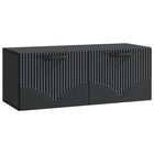Tv-meubel 78,5x31x30 cm bewerkt hout zwart