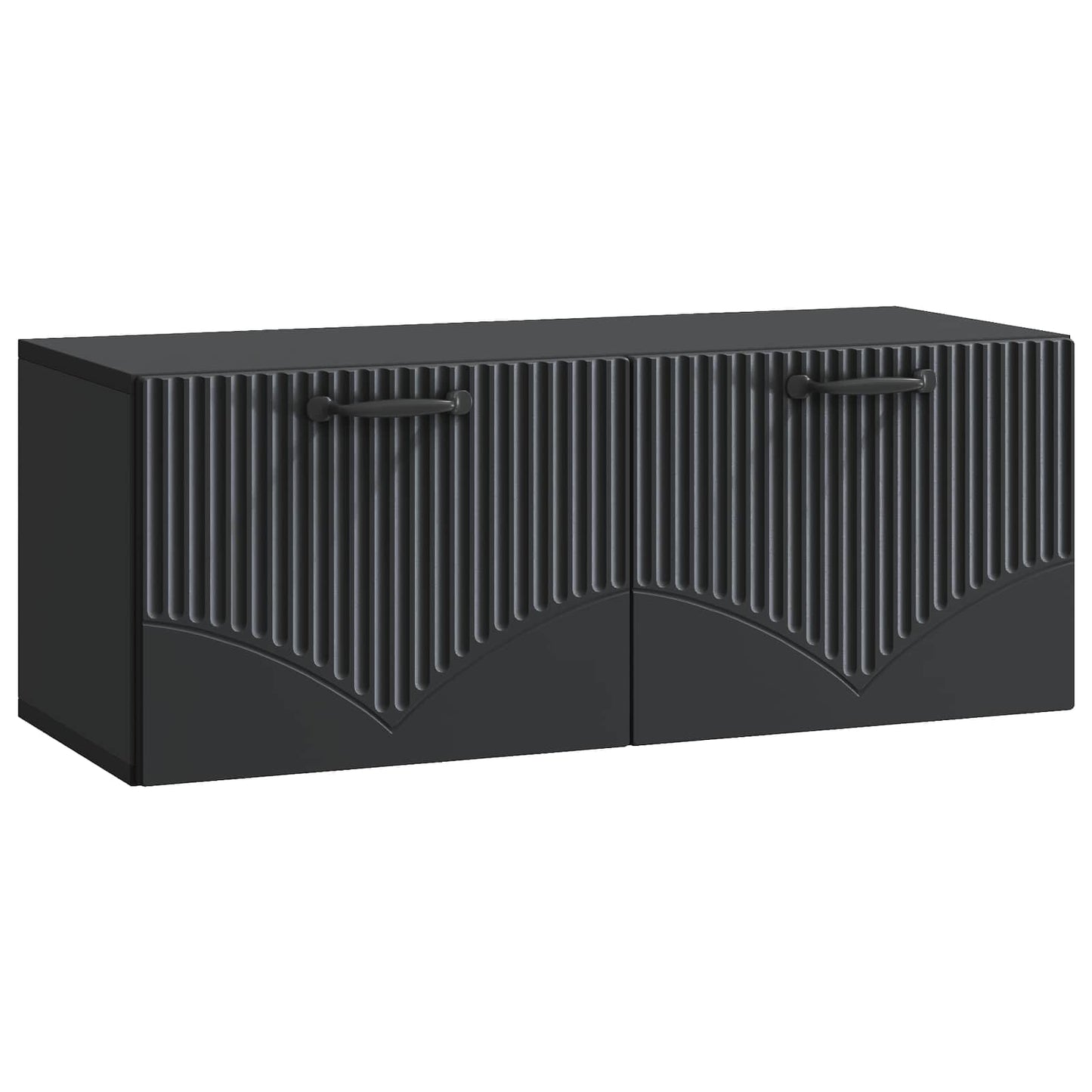 Wandbeugel TV-kast Zwart 78,5 x 31 x 30 cm Bewerkt hout