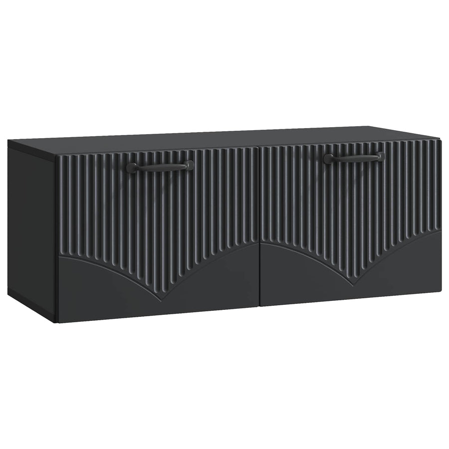 Wandbeugel TV-kast Zwart 78,5 x 31 x 30 cm Bewerkt hout