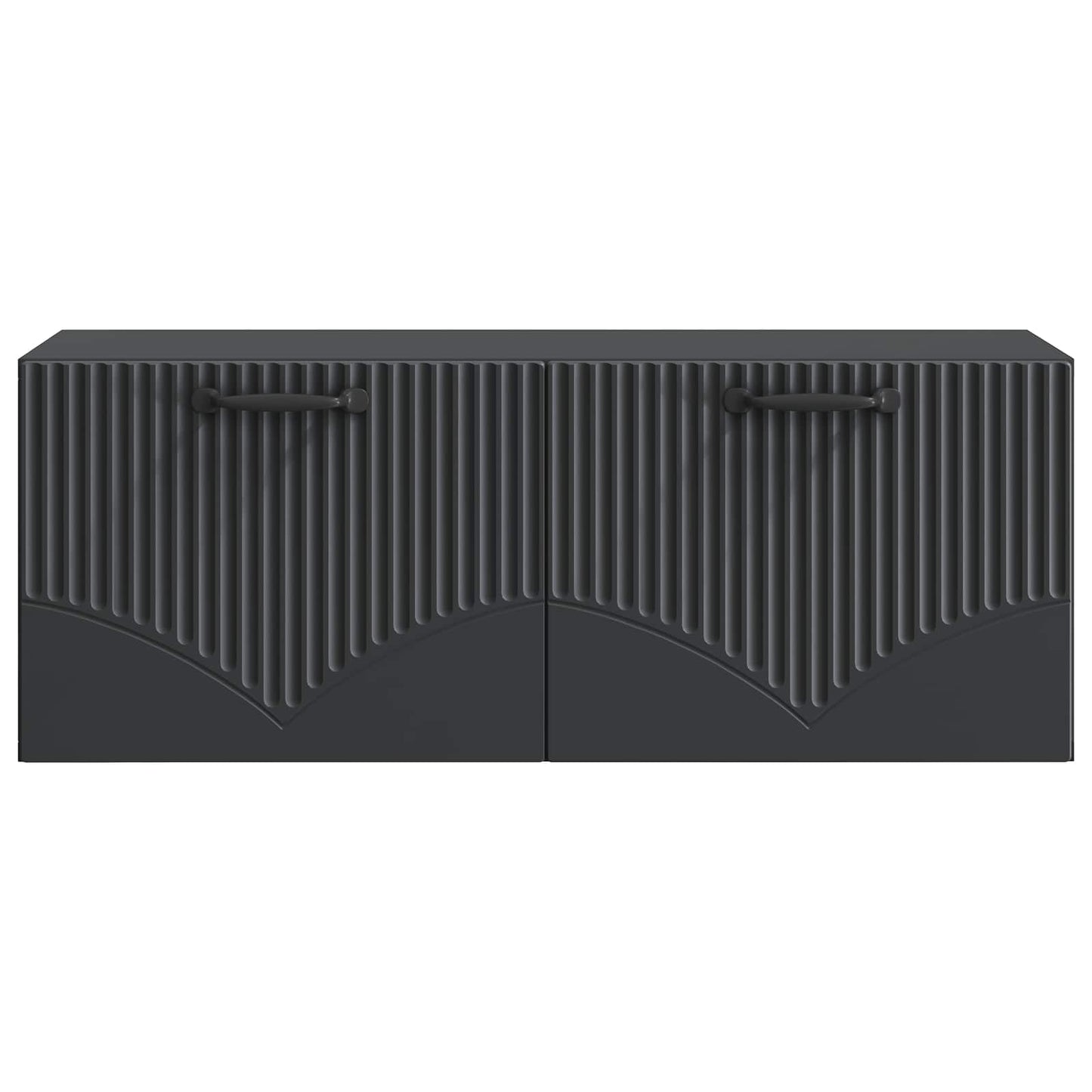 Wandbeugel TV-kast Zwart 78,5 x 31 x 30 cm Bewerkt hout