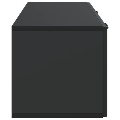 Wandbeugel TV-kast Zwart 78,5 x 31 x 30 cm Bewerkt hout